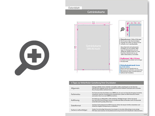 Product Bild getr__nkekarte_mit_3-fach_drahtheftung__endformat_din_a5__24-seitig