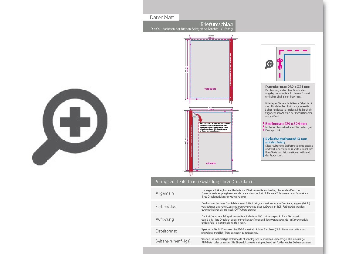 Product Bild briefumschlag_din_c4_(lasche_an_der_breiten_seite)__haftklebend_mit_fenster__beidseitig_1_1_schwarz-_wei___bedruckt