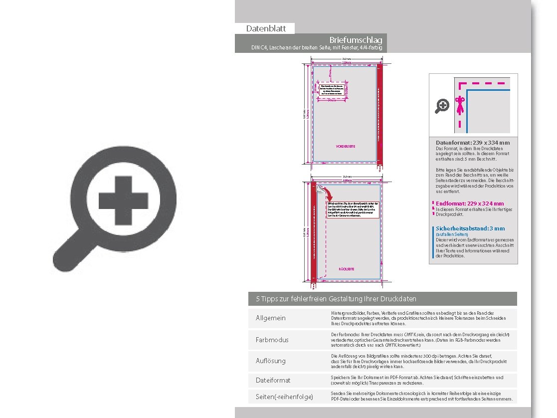 Product Bild briefumschlag_din_c4_(lasche_an_der_breiten_seite)__haftklebend_mit_fenster__beidseitig_4_4_farbig_bedruckt
