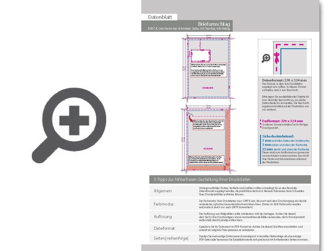 Product Bild briefumschlag_din_c4_(lasche_an_der_schmalen_seite)__haftklebend_mit_fenster__beidseitig_4_4_farbig_bedruckt