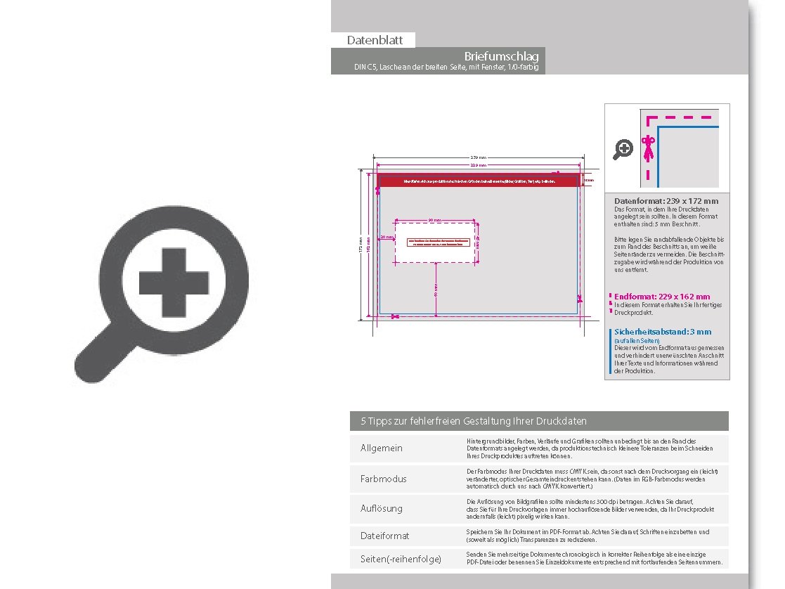 Product Bild briefumschlag_din_c5_(lasche_an_der_breiten_seite)__haftklebend_mit_fenster__einseitig_1_0_schwarz-_wei___bedruckt